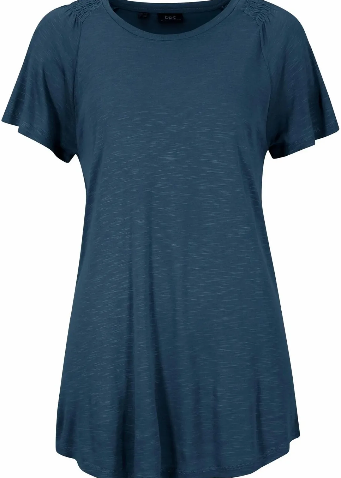 bonprix Nachhaltigere Materialien|Shirts & Tops^Flammgarn-Shirt mit Flügelärmeln dunkelblau