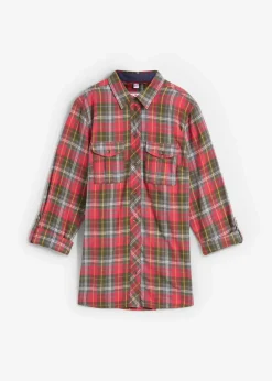 bonprix Blusen & Tuniken|Bekleidung·Jacken & Mäntel^Flanellhemd magentarot kariert