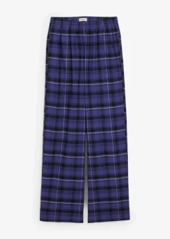 bonprix Bekleidung·Kleider|Hosen^Flanellhose aus reiner Bio-Baumwolle dunkelpazifik kariert