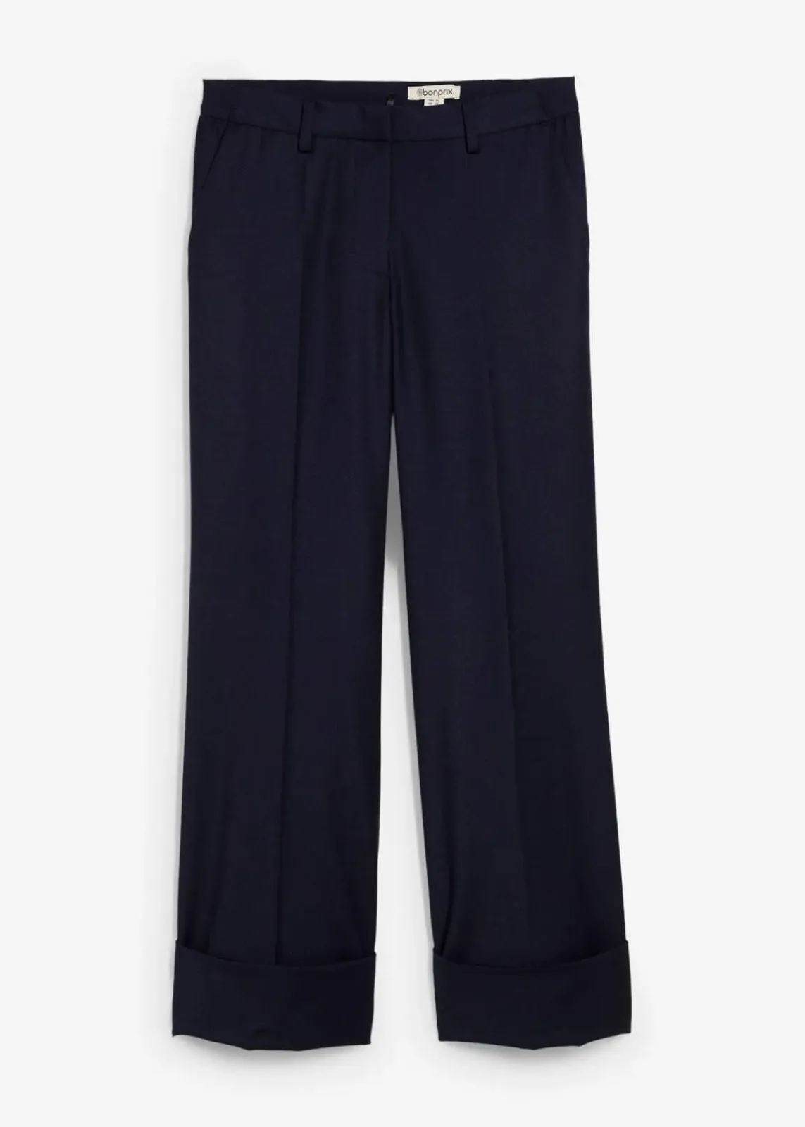 bonprix Bekleidung·Kleider|Hosen^Flared Hose mit Wollanteil dunkelblau