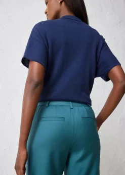 bonprix Hosen|Bekleidung·Kleider^Flared Hose mit Wollanteil pfeffergrün