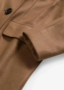 bonprix Jacken & Mäntel|Bekleidung·Hosen^Flauschmantel mit abnehmbaren Ärmeln walnussbraun