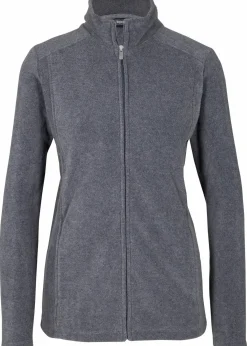 bonprix Jacken & Mäntel|Sweat^Fleecejacke grau meliert
