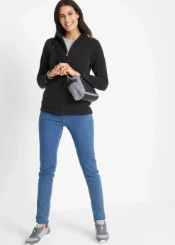 bonprix Bekleidung·Blusen & Tuniken|Bekleidung·Hosen^Fleecejacke schwarz