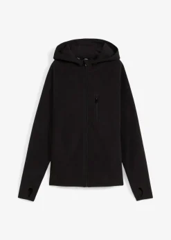 bonprix Bekleidung·Blusen & Tuniken|Bekleidung·Hosen^Fleecejacke mit Taschen schwarz