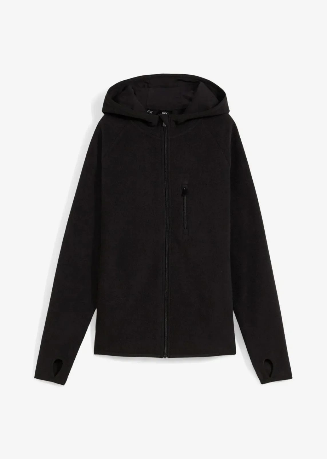bonprix Bekleidung·Blusen & Tuniken|Bekleidung·Hosen^Fleecejacke mit Taschen schwarz