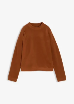 bonprix Bekleidung·Blusen & Tuniken|Zweiteiler & Sets^Fleecepullover ziegelbraun