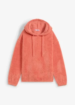 bonprix Nachhaltigere Materialien|Sweat^Fleeceshirt aus Teddy rauchkoralle