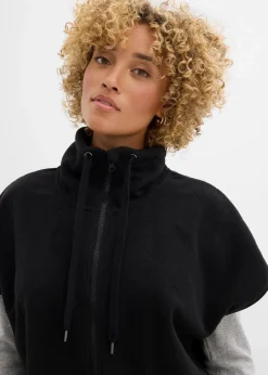 bonprix Nachhaltigere Materialien|Jacken & Mäntel^Fleece-Weste aus recyceltem Polyester schwarz