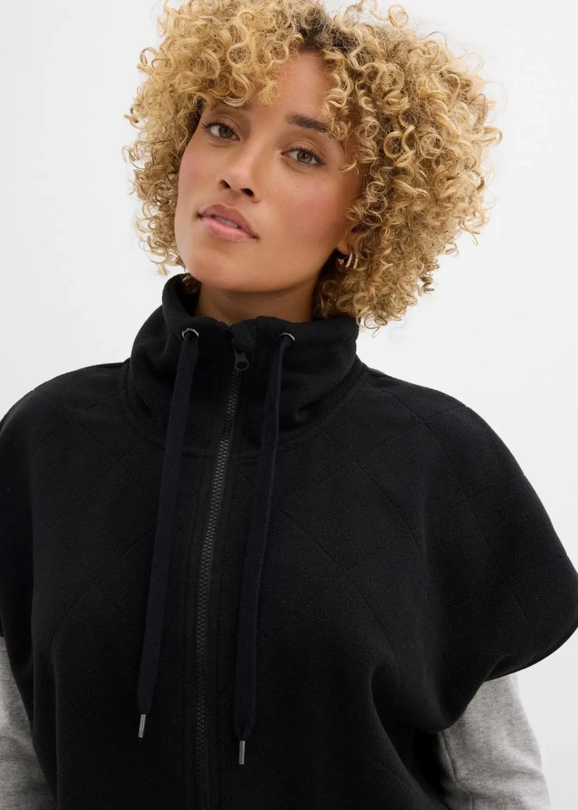 bonprix Nachhaltigere Materialien|Jacken & Mäntel^Fleece-Weste aus recyceltem Polyester schwarz