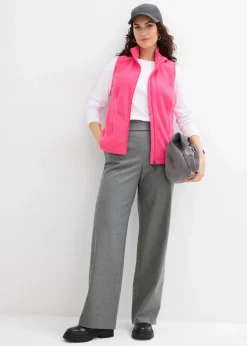 bonprix Bekleidung·Blusen & Tuniken|Bekleidung·Hosen^Fleece-Weste mit Taschen pinklady