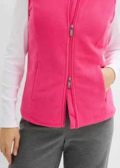 bonprix Bekleidung·Blusen & Tuniken|Bekleidung·Hosen^Fleece-Weste mit Taschen pinklady