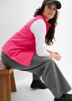 bonprix Bekleidung·Blusen & Tuniken|Bekleidung·Hosen^Fleece-Weste mit Taschen pinklady