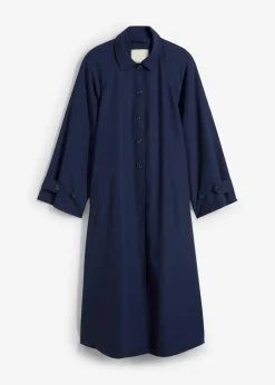 bonprix Bekleidung·Hosen|Jacken & Mäntel^Fließender Trenchcoat dunkelblau
