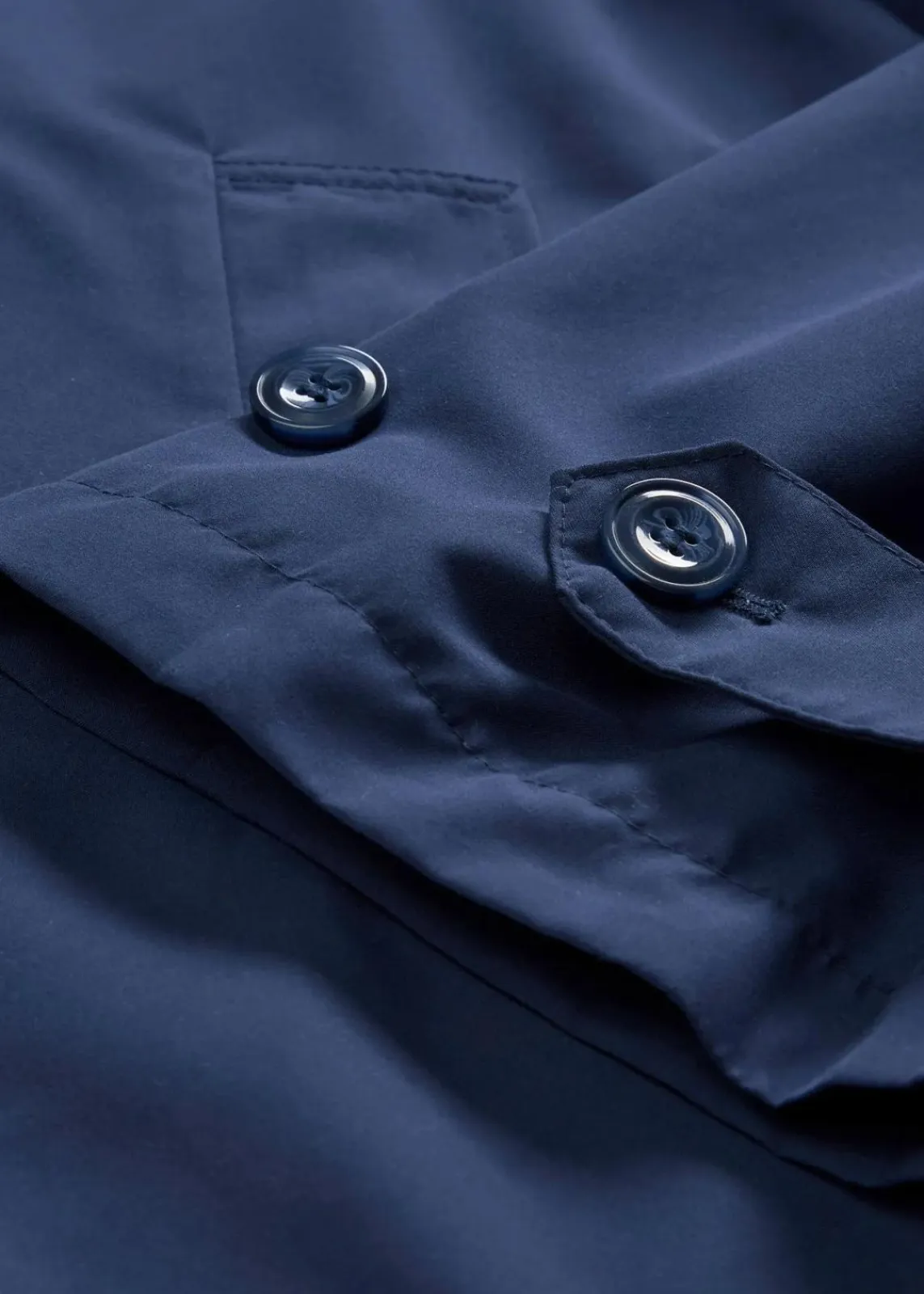 bonprix Bekleidung·Hosen|Jacken & Mäntel^Fließender Trenchcoat dunkelblau