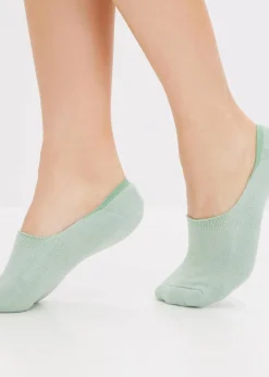 bonprix Socken|Socken^Füßlinge mit Innenfrottee (8er Pack) schwarz + weiß + grau + hellschilf