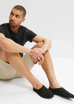 bonprix Socken|Socken^Füßlinge mit kühlendem Material (5er Pack) weiß/schwarz