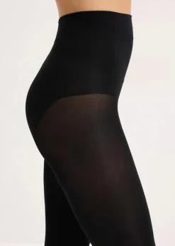 bonprix Wäsche·Socken & Strumpfhosen|Socken & Strumpfhosen^Formende ultra-blickdichte Strumpfhose mit Belly-Control und Komfortbündchen, 80 DEN schwarz