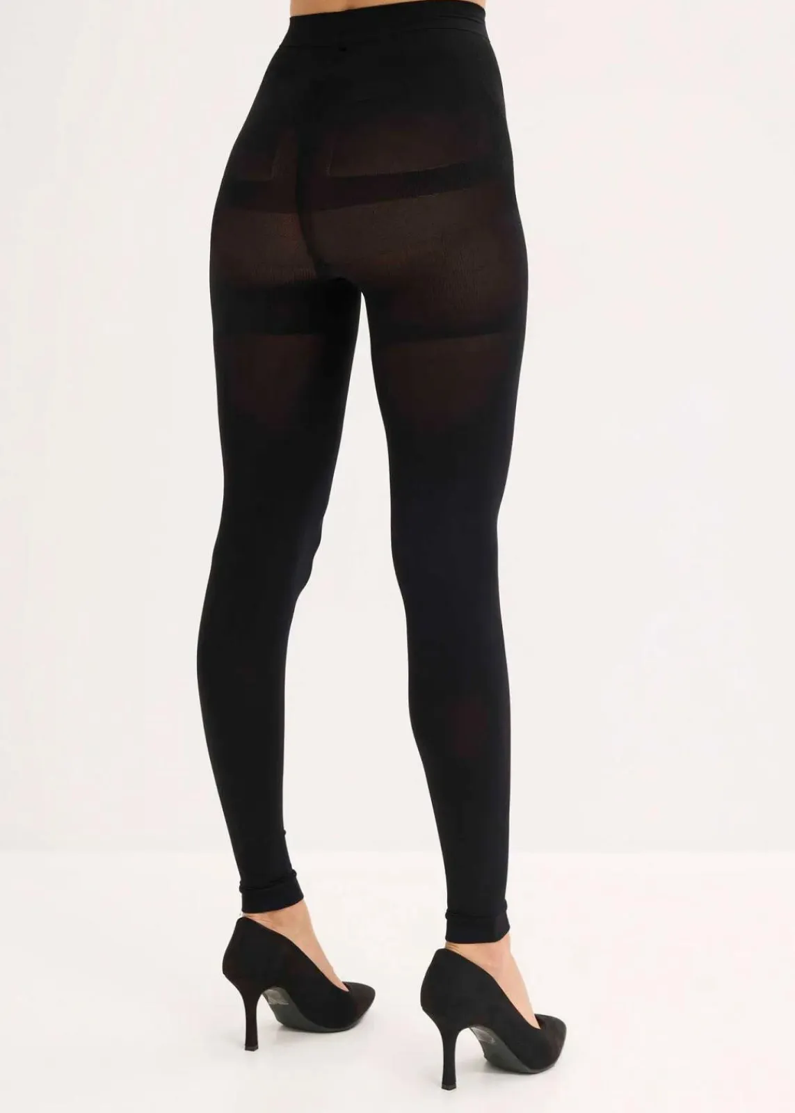 bonprix Wäsche·Socken & Strumpfhosen|Bekleidung·Kleider^Formende ultra-blickdichte Leggings mit Push Up, Belly Control und Komfortbündchen 80 DEN schwarz