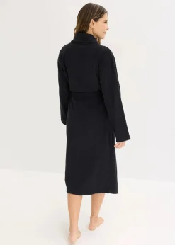bonprix Wäsche·Basics|Wäsche·Bademäntel^Frottee Bademantel schwarz