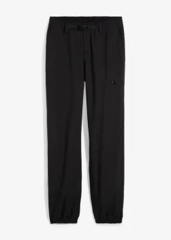 bonprix Nachhaltigere Materialien^Funktionhose mit Fleecefutter und Taschen, wasserdicht schwarz