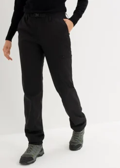 bonprix Nachhaltigere Materialien^Funktionhose mit Fleecefutter und Taschen, wasserdicht schwarz
