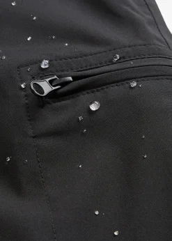 bonprix Nachhaltigere Materialien^Funktionhose mit Fleecefutter und Taschen, wasserdicht schwarz