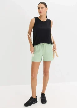 bonprix Nachhaltigere Materialien|Hosen^Funktions- Sportshorts, schnelltrocknend hellschilf
