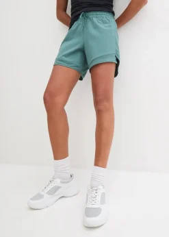 bonprix Bekleidung·Outdoorbekleidung|Bekleidung·Jumpsuits^Funktions-Shorts mit Handytasche graugrün