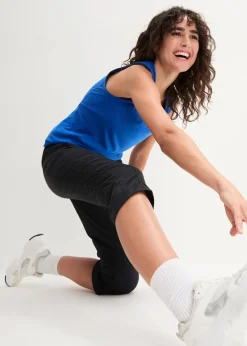 bonprix Outdoorbekleidung|Sportbekleidung^Funktions-Trekkinghose, Capri-Länge schwarz