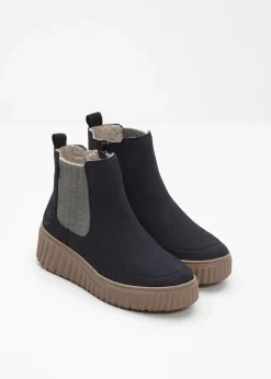 Rieker Schuhe & Accessoires In Spezialgrößen·Schuhe In Übergröße|Schuhe & Accessoires In Spezialgrößen·Elastischer Schaft^Gefütterte Komfort-Boots dunkelblau