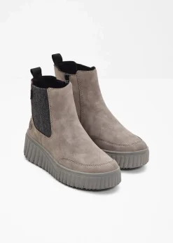Rieker High Heels|Komfortschuhe^Gefütterte Komfort-Boots grau