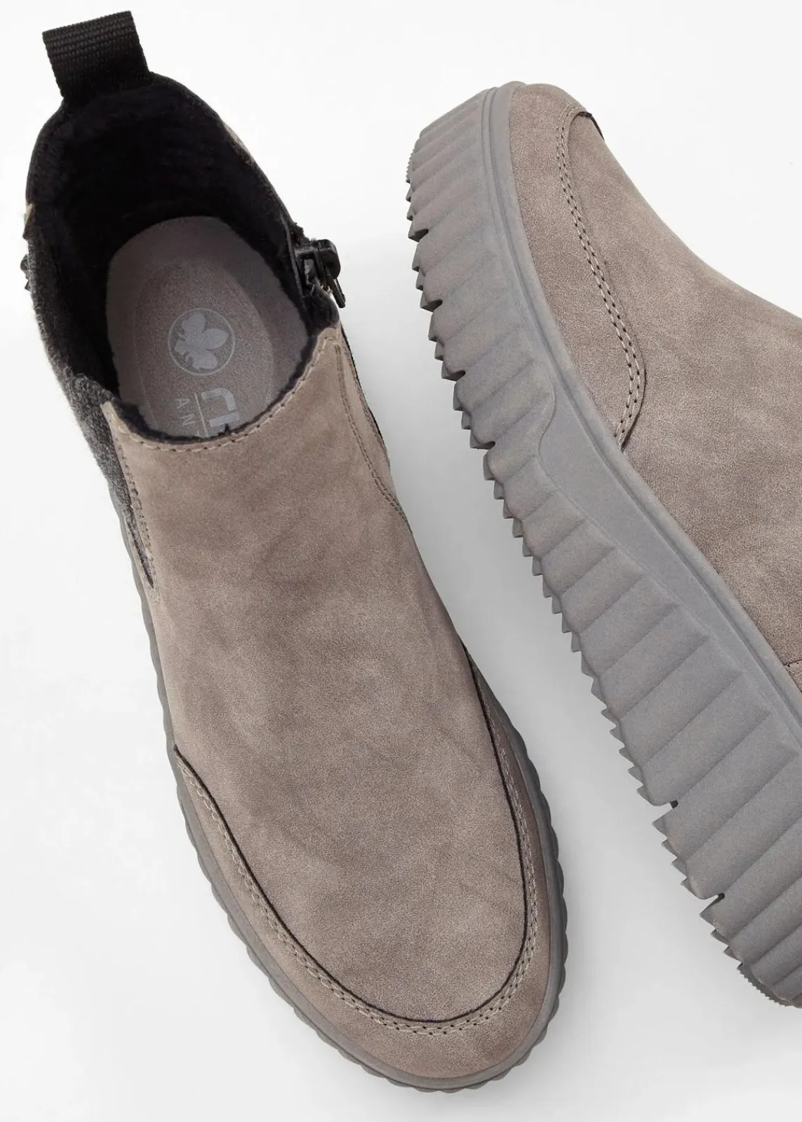 Rieker High Heels|Komfortschuhe^Gefütterte Komfort-Boots grau