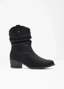 Rieker High Heels|Gefütterte Winterschuhe^Gefütterte Komfort-Cowboy-Boots schwarz