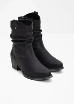 Rieker High Heels|Gefütterte Winterschuhe^Gefütterte Komfort-Cowboy-Boots schwarz