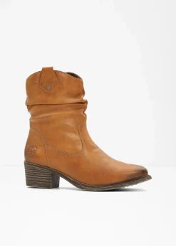 Rieker Schuhe & Accessoires In Spezialgrößen·Schuhe In Übergröße|Stiefeletten^Gefütterte Komfort-Cowboy-Boots cognac