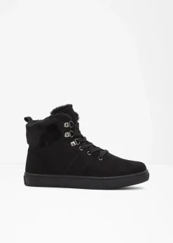 bonprix Boots^Gefütterte Schnürboots schwarz