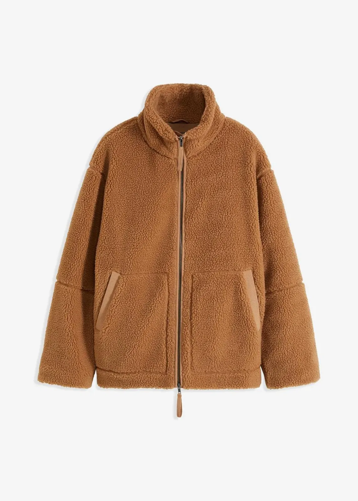 bonprix Nachhaltigere Materialien|Jacken & Mäntel^Gefütterte Teddy-Fleece Jacke camel