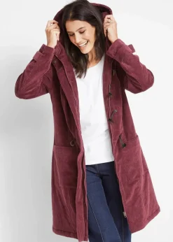 bonprix Bekleidung·Hosen^Gefütterter Cord-Dufflecoat ahornrot