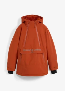 bonprix Jacken & Mäntel|Sportbekleidung^Gefütterter Windbreaker rostbraun