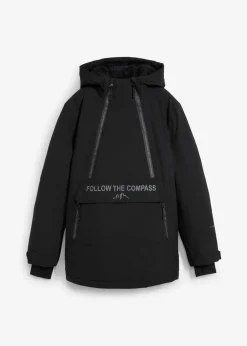 bonprix Bekleidung·Jumpsuits|Bekleidung·Sweat^Gefütterter Windbreaker schwarz