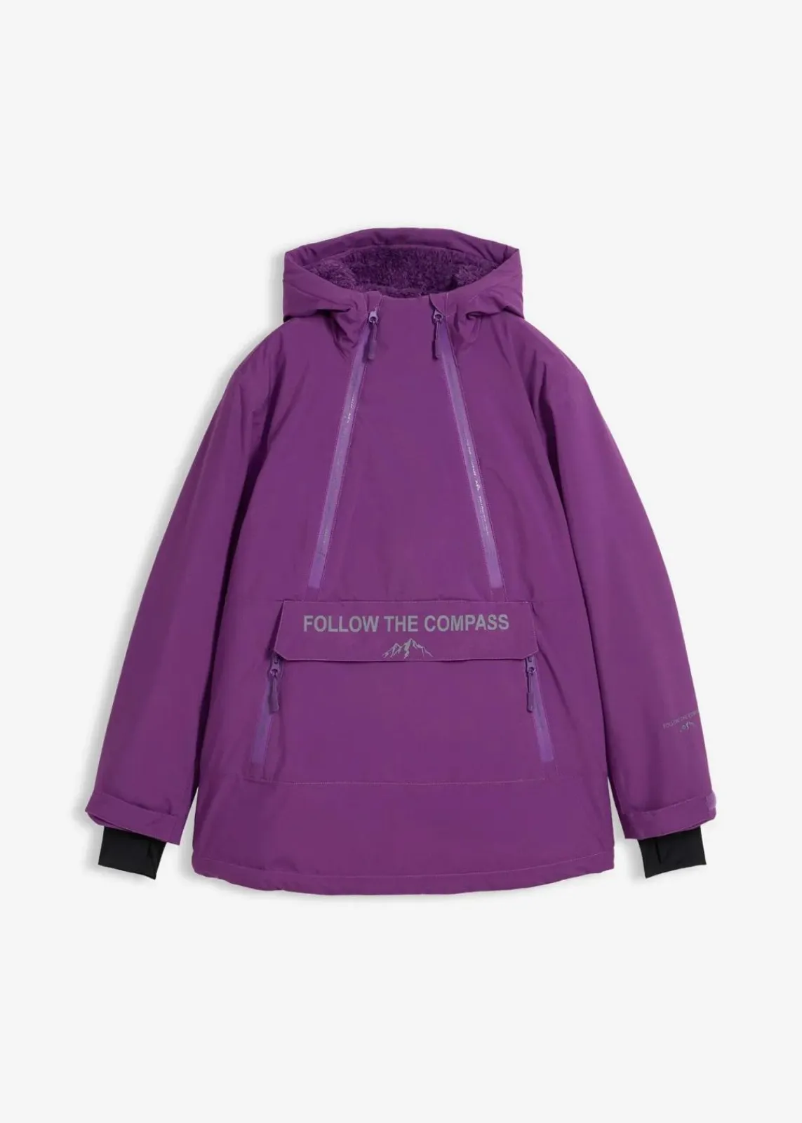 bonprix Jacken & Mäntel|Sportbekleidung^Gefütterter Windbreaker tiefviolett