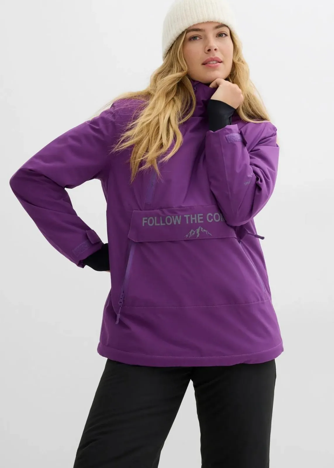 bonprix Jacken & Mäntel|Sportbekleidung^Gefütterter Windbreaker tiefviolett
