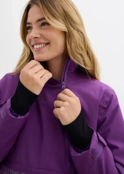 bonprix Jacken & Mäntel|Sportbekleidung^Gefütterter Windbreaker tiefviolett