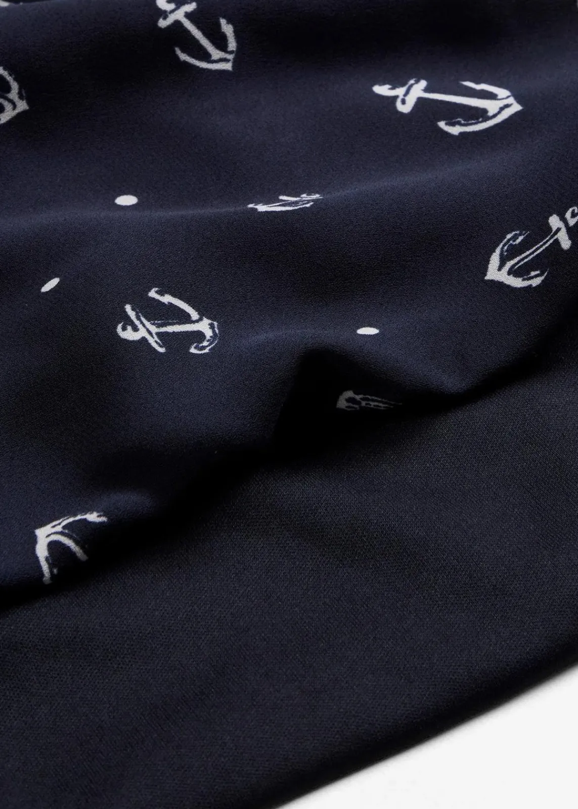 bonprix Bekleidung·Jacken & Mäntel|Blusen & Tuniken^Georgette - Blusenshirt dunkelblau/weiß bedruckt