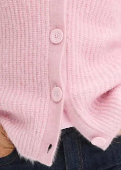 bonprix Bekleidung·Umstandsmode|Pullover & Strickjacken^Gerippte Grobstrickjacke kristallrosa