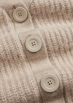 bonprix Pullover & Strickjacken|Strickmode^Gerippte Grobstrickjacke kitt