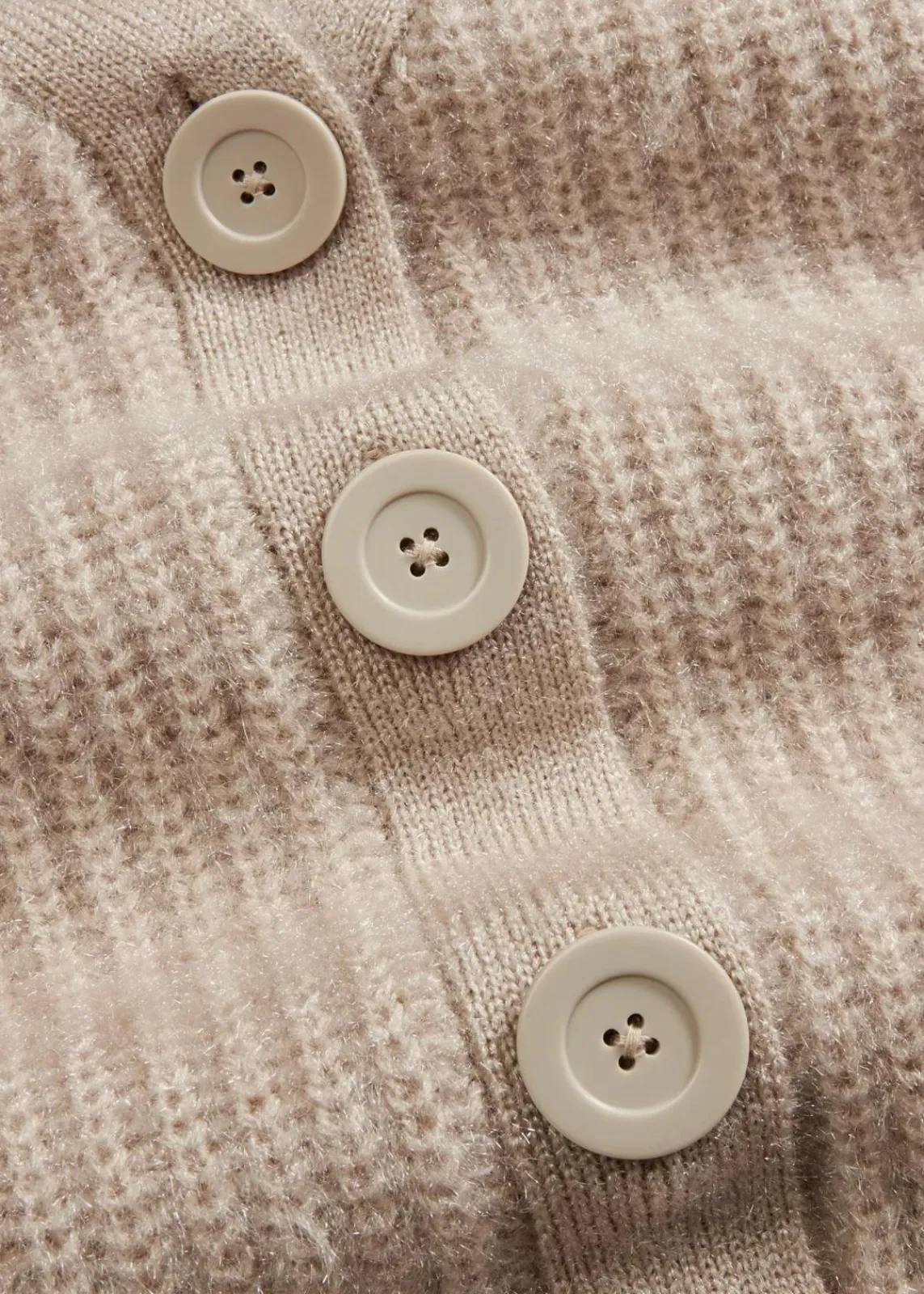 bonprix Pullover & Strickjacken|Strickmode^Gerippte Grobstrickjacke kitt
