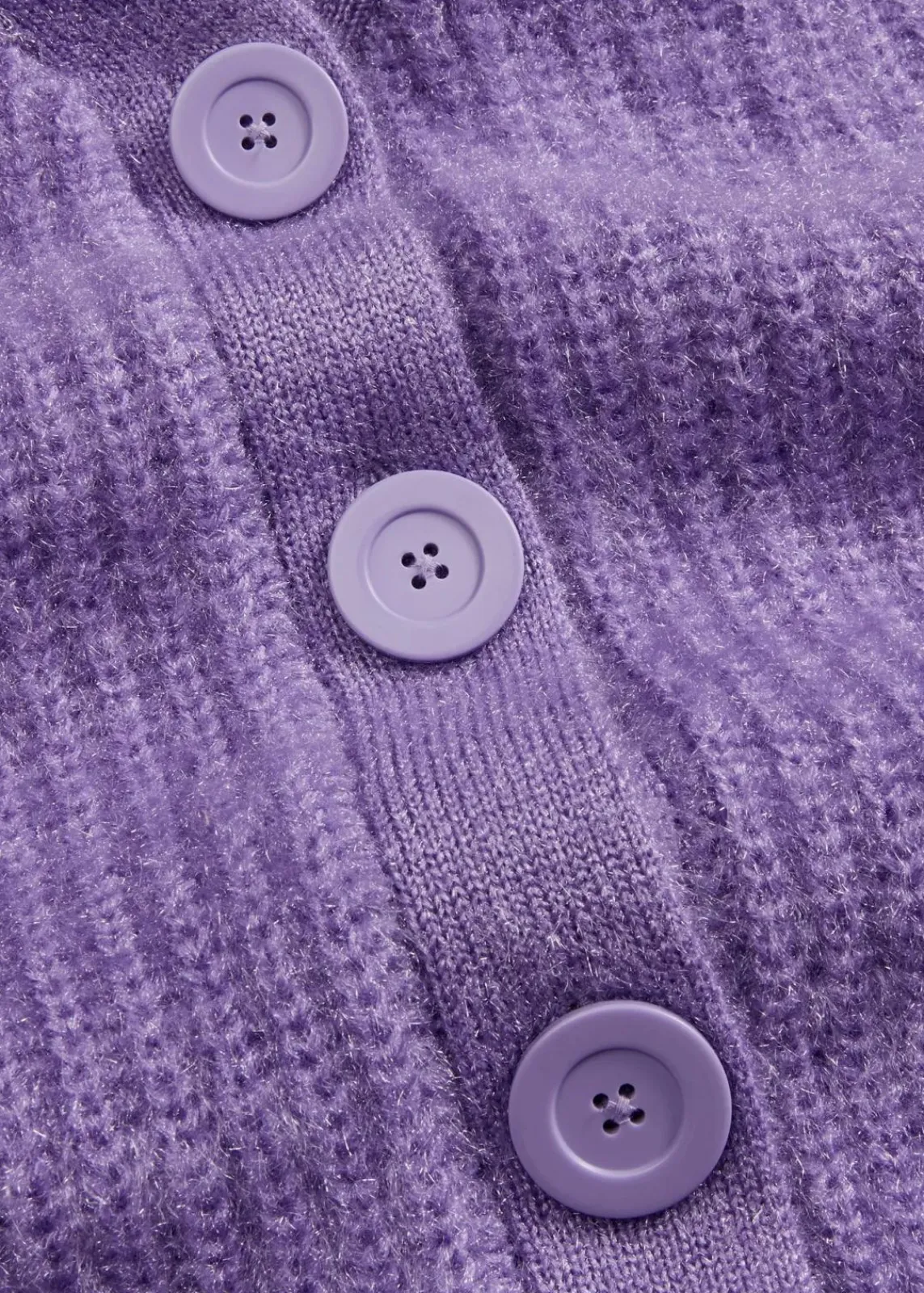 bonprix Pullover & Strickjacken|Strickmode^Gerippte Grobstrickjacke softlila
