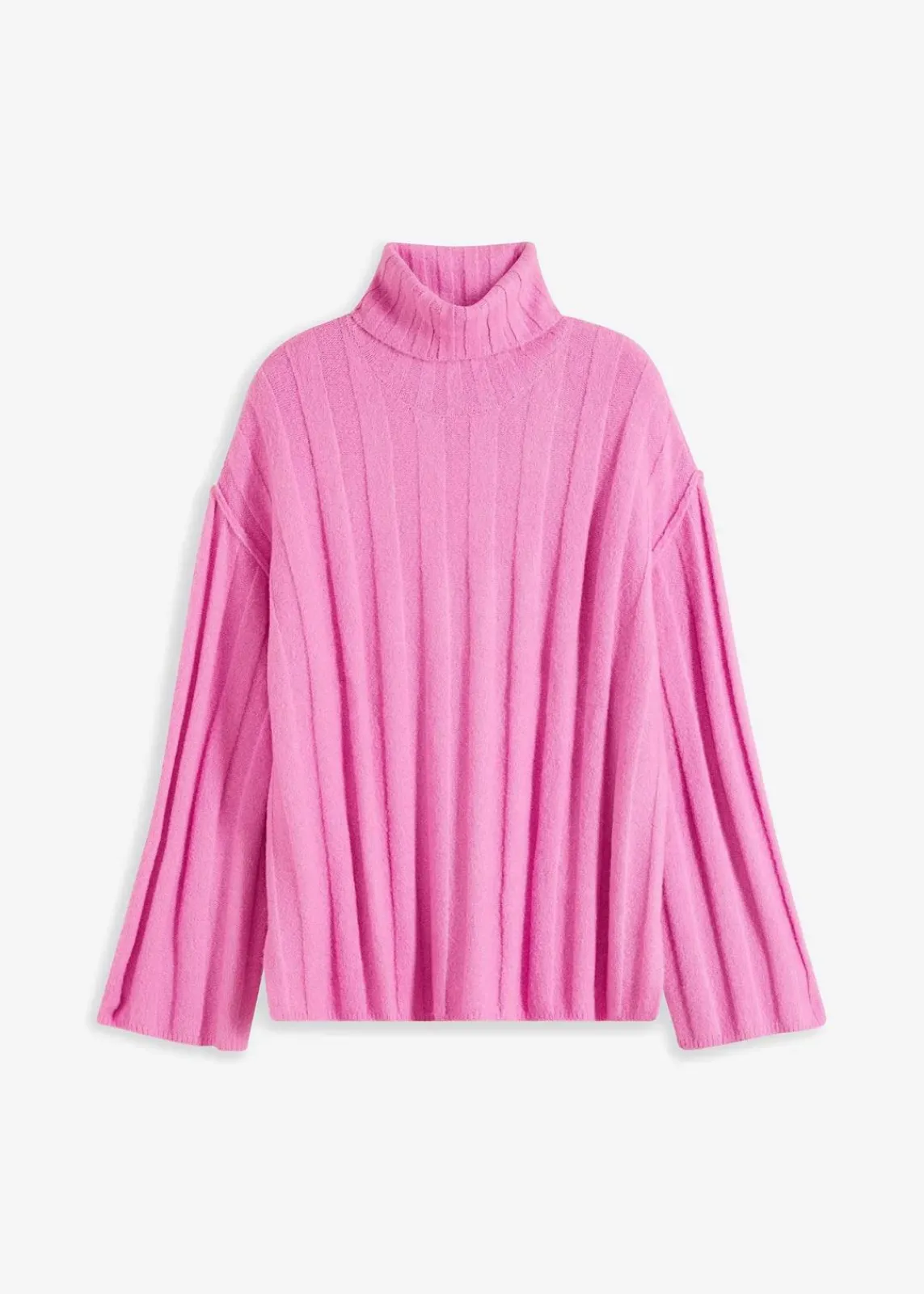 bonprix Bekleidung·Umstandsmode|Strickmode^Gerippter Rollkragenpullover rosapink
